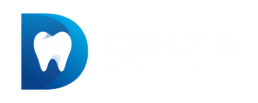 delta dental white logo with TR
