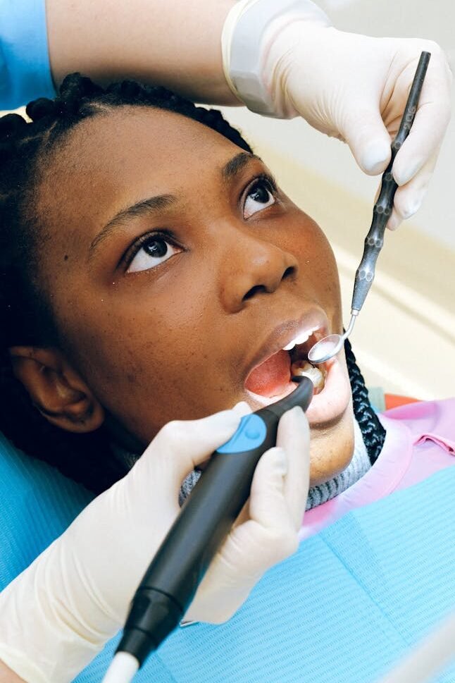 Woman Having Dental Check-up